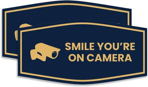 Vista 81 de Fancy Smile You're On Camera Letrero (negro) - Mediano (1 unidad)