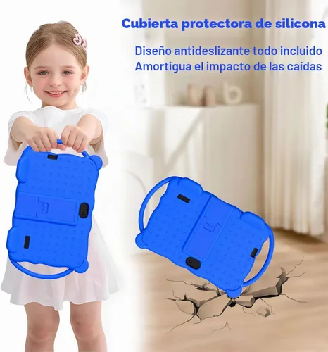 Vista 5 de Tableta infantil de 7 pulgadas para niños, Tableta de aprendizaje para niños de 32 GB ROM con estuche protector, aplicaciones educativas