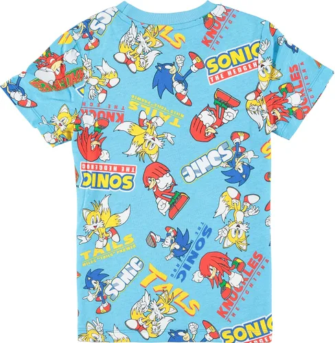 Vista 2 de FREEZE Sonic The Hedgehog - Camiseta de manga corta para niños diseño estampado completo