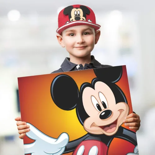 Vista 5 de Disney Mickey Mouse Peak-A-Boo Baseball Cap Age 4-7 -100 Cotton