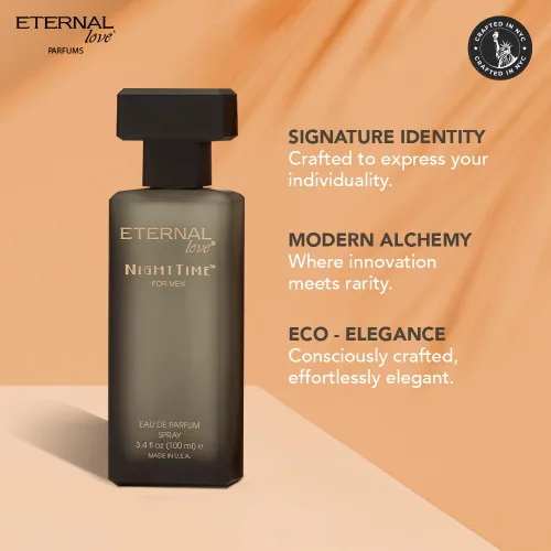 Vista 7 de Eternal Love Paquete nocturno – Eau de Parfum Spray de larga duración aroma cálido y sofisticado – 3.4 oz