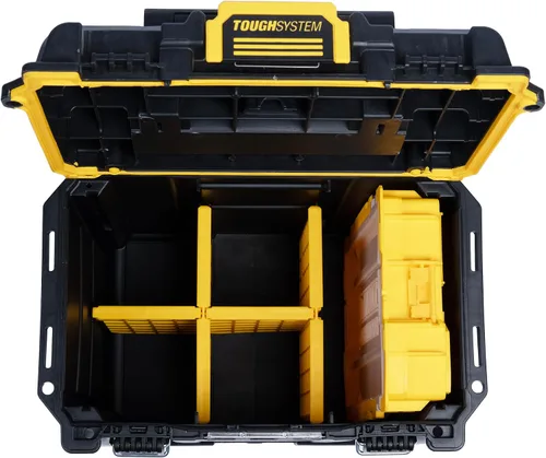 Vista 15 de DEWALT TOUGHSYSTEM 2.0 Caja de herramientas profunda compacta y duradera con divisores extraíbles (DWST08035)