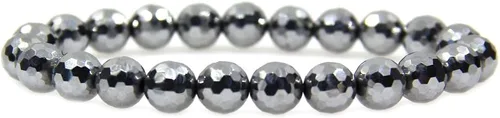 Vista 23 de Amandastone Pulsera elástica de cuentas redondas de 0.315 in con piedras preciosas naturales de 7 pulgadas