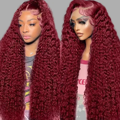 Vista 8 de Pelucas de cabello humano rizado HD con encaje frontal de 18 pulgadas, 13 x 6 pulgadas, peluca de cabello humano prearrancado, 100% cabello humano