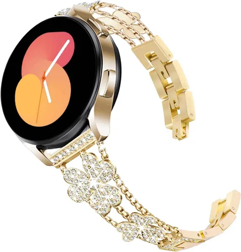 Vista 15 de DEALELE Correas compatibles con Samsung Galaxy Watch 6/6 Classic / 5/5 Pro / 4/4 Classic / 3 1.614 in / Active 2, correa de repuesto de metal de 1#