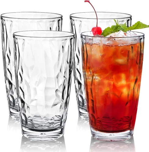 Vista 10 de Topsky Vasos de plástico reutilizables, a prueba de roturas, vasos de plástico irrompibles, vasos de vino acrílicos para bebidas en el hogar, picnic