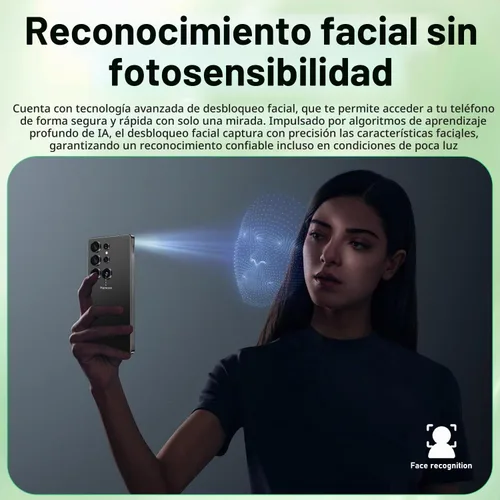 Vista 3 de Huness - Teléfono celular I25 Ultra desbloqueado, bolígrafo integrado, teléfono desbloqueado de 16+1 TB, batería Android 14 de 7000 mAh, pantalla HD