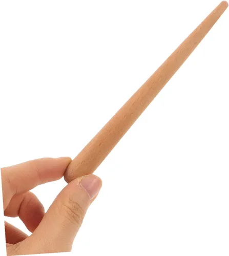 Vista 4 de 10 palos de ritmo de madera Guiro para instrumentos de percusión con sonidos de raspado llamativos, herramientas de educación musical compactas
