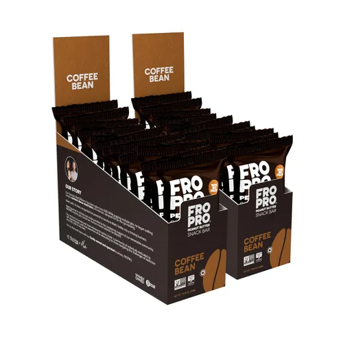 Vista 8 de FROPRO Barras de proteína vegetal – Barras de proteínas a base de plantas, totalmente naturales, sin gluten, lácteos y soja, barras altas