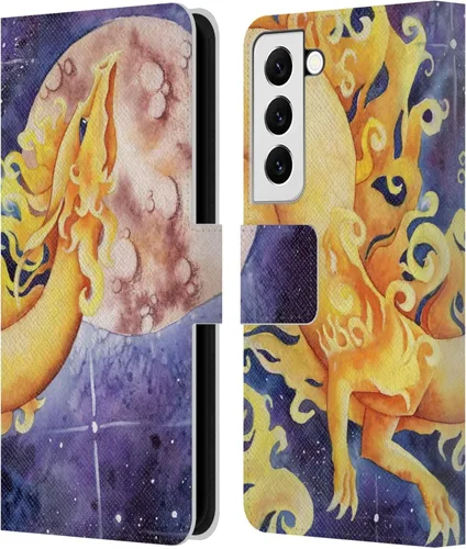 Vista 126 de Head Case Designs Officially Licensed Carla Morrow Galactic Entrancement Dragons Leather Wallet Case Compatible with Samsung Galaxy A07 4G