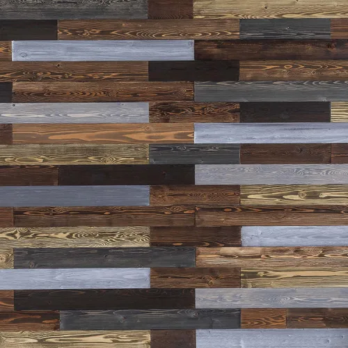 Vista 7 de BoscoMondo Tablones de pared de madera de granero de 5.5 pulgadas de ancho, paneles de madera maciza rústica, decoración de pared decorativa