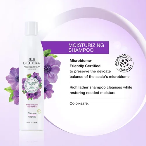 Vista 2 de Biotera Moisturizing Shampoo & Conditioner Set for Dry, Fine Hair - Lightweight Hydration with Coconut & Shea Butter, Restores Moisture, Enhances