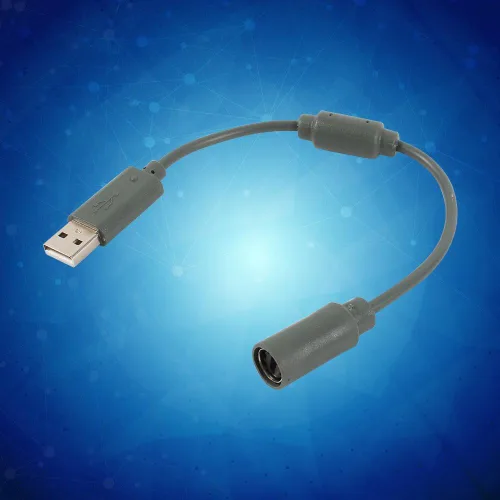 Vista 3 de Zerone Cable de conexión USB de repuesto para controlador con cable para XBOX360 (gris)