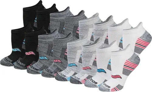 Vista 27 de Saucony Women's RunDry Performance Heel Tab Athletic Socks, Available in S-L (8, 16, 24 Pairs)