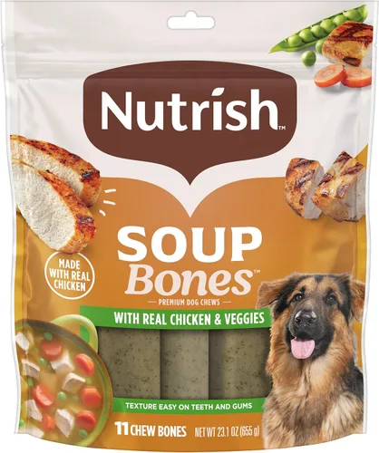Vista 9 de Rachael Ray Nutrish - Tiras masticables para perros con sabor a sopa de huesos de mayor duración