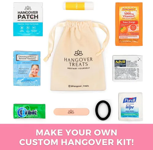 Vista 4 de Bolsas de alta calidad para kit de resaca – 10 bolsas de terciopelo con cordón – Ideal para suministros de kit de resaca de despedida de soltera