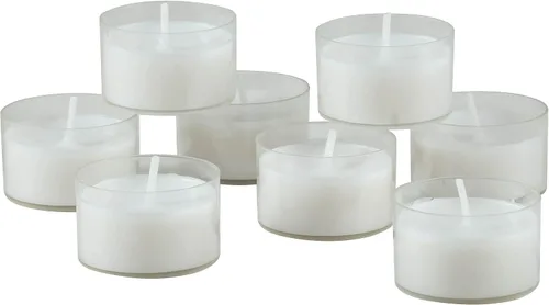 Vista 3 de Stonebriar Bulk 192 velas de té transparentes sin perfume de larga combustión sin humo con 6 a 7 horas de tiempo de combustión extendido