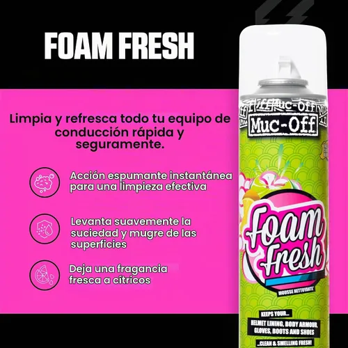 Vista 2 de Muc-Off - Espuma MOX-199 Fresh, Verde, 13.5 fl oz