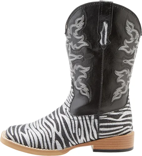 Vista 7 de Roper Bota occidental con purpurina de punta cuadrada (bebéniño pequeño), Negro