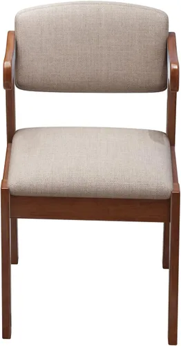 Vista 5 de Silla de estudio para niños Silla de madera de goma Altura ajustable Comedor/Oficina/Ocio Silla (marrón)