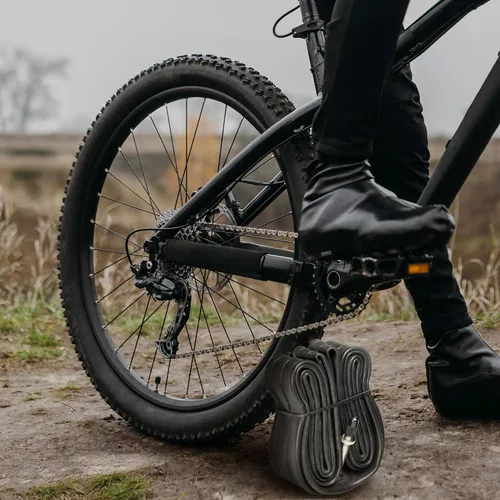 Vista 5 de VeloTubes Tubos interiores para bicicleta de montaña, paquete de 4 unidades, selecciona tu tamaño (26", 27.5", 29"), válvula Presta, tubos