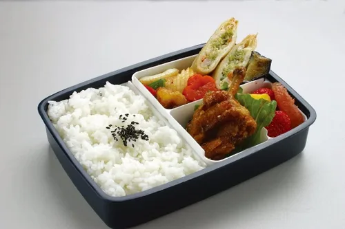 Vista 6 de Skater - Lonchera bento con compartimientos, estilo japonés moderno/tradicional, 870 ml, con palillos