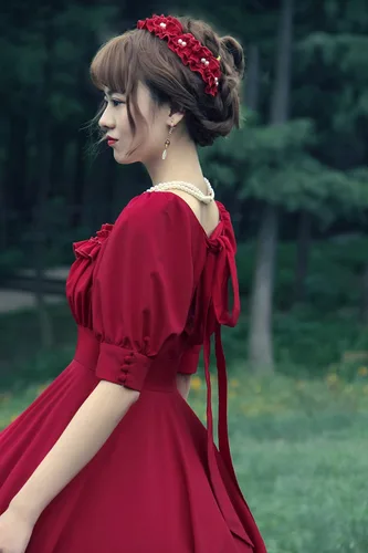 Vista 4 de Halloween Weekend Party Elegant Vintage Evening Dress Prom Solid Dress