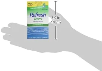 Vista 10 de Refresh Lágrimas, gotas lubricantes para los ojos, 2 frascos de 0.5 fl oz (0.5 fl oz)
