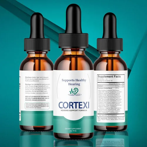 Vista 3 de Cortexi - Paquete de 2 gotas para los oídos Cortexi, fórmula oficial, tratamiento de tinnitus Cortexi, gotas de apoyo auditivo Cortexi, para zumbido