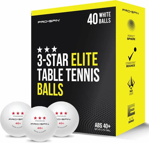 Vista 8 de PRO-SPIN Ping Pong Balls – 3-Star ITTF-Approved Premium Table Tennis Balls High-Performance 40+ ABS Professional Quality for Indoor & Outdoor