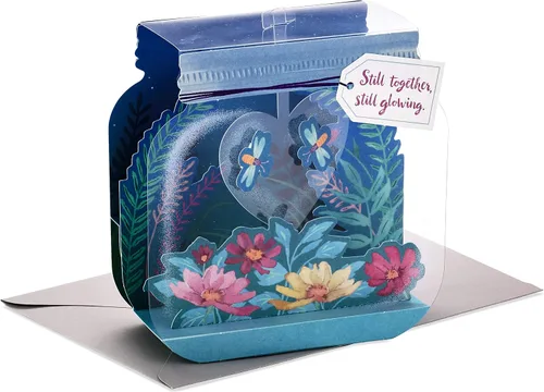 Vista 11 de Hallmark Signature Paper Wonder - Tarjeta de amor desplegable Love You Hearts