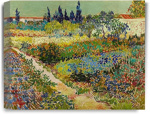 Vista 80 de IPIC - Campo de trigo con cuervos, reproducción artística de Vincent Van Gogh. Lienzo de giclée para decoración del hogar 10#F (20 x 16)