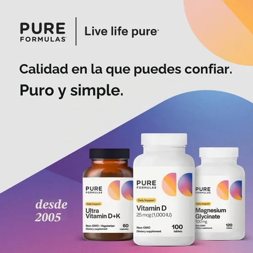 Vista 6 de PureFormulas Vitamina D3 1,000 UI 25 mcg - Suplemento de vitamina D premium para la formación saludable de huesos, dientes, salud cardiovascular