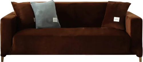 Vista 12 de MIFXIN Funda elástica de terciopelo para sofá, 1 pieza, funda de elastano para sillón, protector de muebles para sala de estar, decoración del hogar