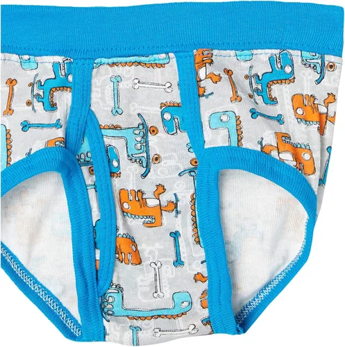 Vista 3 de Hanes Paquete de calzoncillos para niños pequeños, ropa interior de algodón con estampado de dinosaurios, paquete de 10