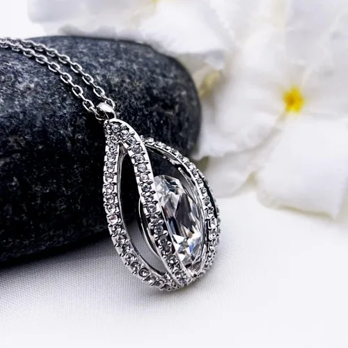 Vista 5 de TRYNDI Collar - Regalos para esposa del marido: Navidad, aniversario, ideas de cumpleaños; regalos románticos para ella