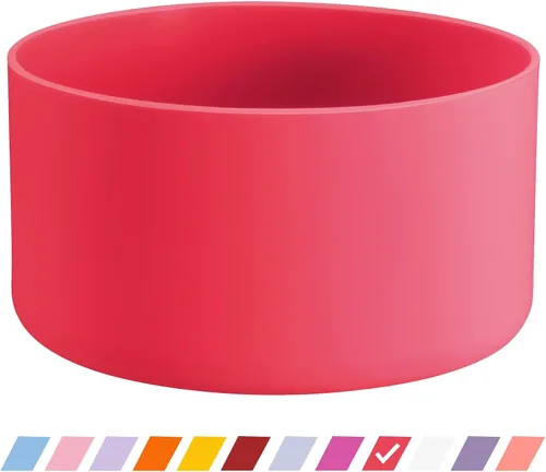 Vista 9 de Vmini Funda protectora de silicona, compatible con Hydro Flask y más botellas de agua, funda inferior antideslizante de 12 a 40 onzas