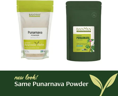 Vista 5 de Banyan Botanicals Punarnava Polvo – Punarnava Orgánica (Boerhavia Diffusa) – Apoyo tradicional para un control de peso saludable* – ½ libra – Vegano