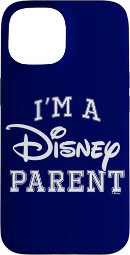 Vista 6 de iPhone 16 Disney I'm A Disney Parent Collegiate Big Text Logo Case