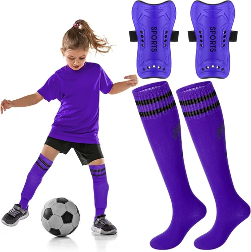 Vista 8 de Syhood - Espinilleras y calcetines de fútbol para niños pequeños y jóvenes, almohadillas protectoras ligeras para espinillas para niños de 3-5
