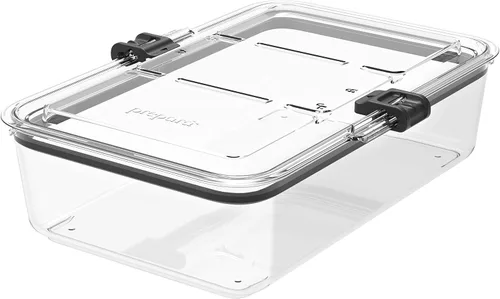 Vista 12 de Prepara Latchlok - Recipiente de almacenamiento de alimentos Tritan de 5.25 tazas, juego de 2, transparente