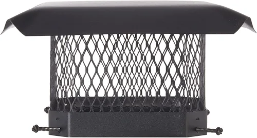 Vista 2 de HY-Guard HG99 Cubierta de Chimenea de Acero Galvanizado de Una Sola Salida con Perno, Tamaño de Malla 3/4", Se Adapta al Exterior de Baldosas