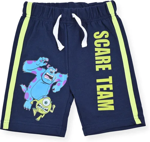 Vista 2 de Disney Monsters Inc Mike Wazowski and Sully - Pantalones cortos para niños, paquete de 2 unidades para niños pequeños y grandes, color azul