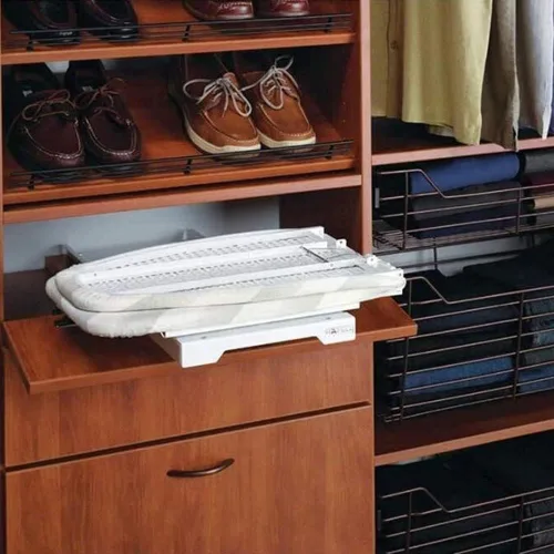 Vista 7 de Tabla de planchar retráctil extraíble para guardar en el cajón, fácil de instalar, tabla de planchar oculta/plegable