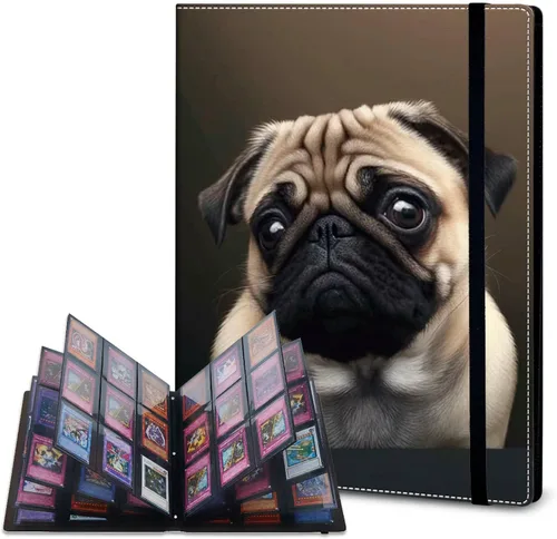 Vista 20 de Rossy Carpeta de tarjetas con 4 bolsillos, carpeta de tarjetas intercambiables, álbum de colección de tarjetas, para 160 tarjetas, carpeta