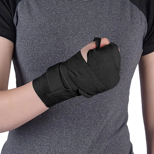 Vista 9 de 2 piezas de boxeo vendaje elástico de compresión para muñeca, guantes interiores de entrenamiento para artes marciales, kickboxing, muay thai