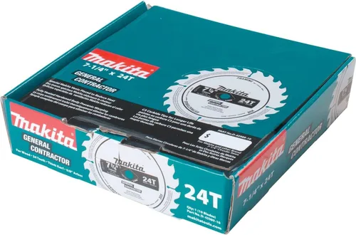 Vista 3 de Makita D-45989-10 Hoja de sierra circular con punta de carburo 24T de 7-1/4 pulgadas, marco/uso general, 10/pk