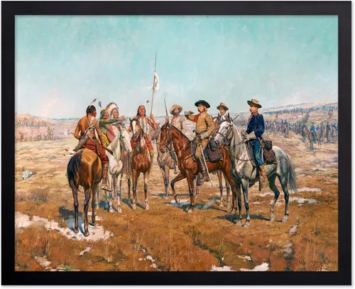 Vista 59 de Poster Master Póster vintage de The Lookout, estampado retro de vaquero, arte occidental, arte del salvaje oeste, arte de equitación, regalo