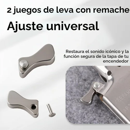 Vista 4 de Kit de reemplazo de resortes de leva y leva con remaches para Zippo