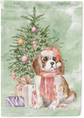 Vista 64 de Caroline's Treasures CK8213GF Bulldog Inglés #2 Regalos de Navidad y árbol de jardín Bandera de buzón Bandera decorativa para patio exterior, patio